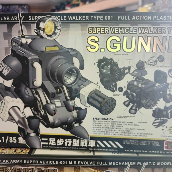 super vehicle s.gunner 1/35 metal slug