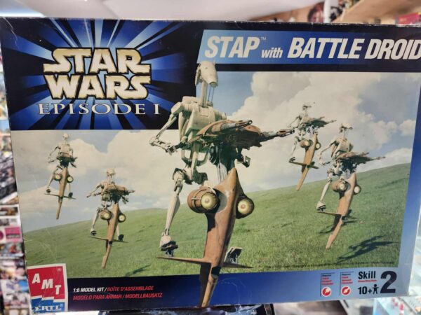 Star Wars 1999 Stap With Battle Droid AMT 1/6 Scale