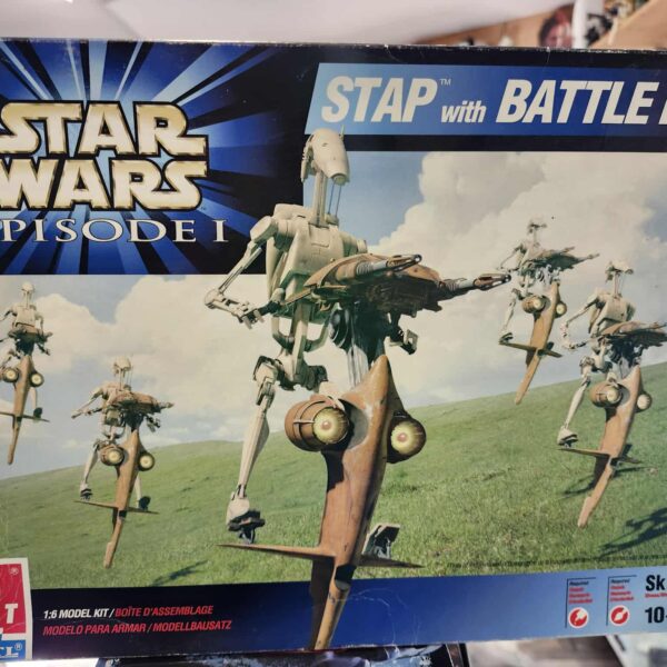Star Wars 1999 Stap With Battle Droid AMT 1/6 Scale