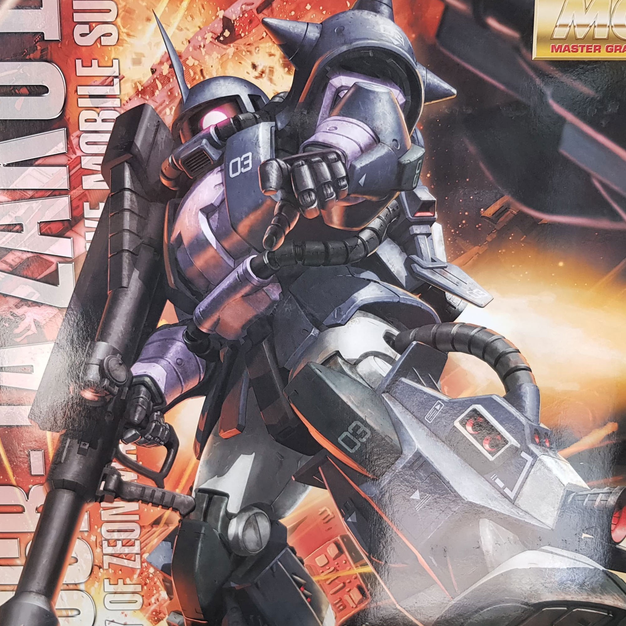 MG Zaku II Black Tri-Stars Bandai Gunpla Master Grade gundam