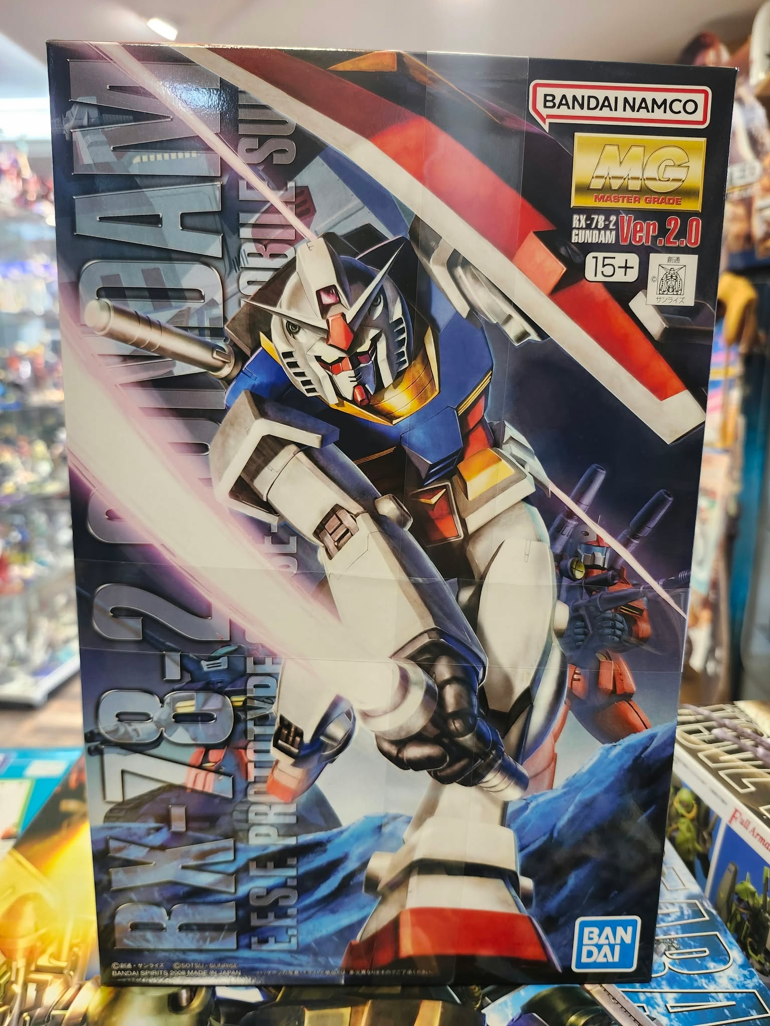 MG 1/100 RX-78-2 Gundam Ver. 2.0 Bandai – Boîte Gunpla Master Grade